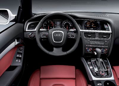 cars, Audi, car interiors, white cars - desktop wallpaper