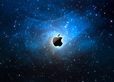 blue, Apple Inc., Mac, logos - desktop wallpaper