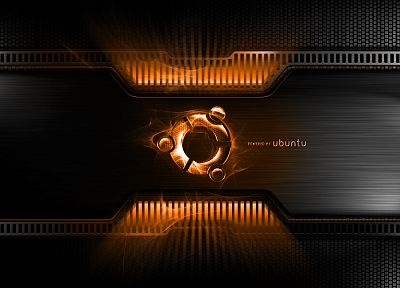 orange, metal, Linux, Ubuntu - random desktop wallpaper