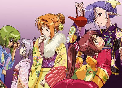 Nerine, visual novels, Primula (Shuffle!), Shuffle!, Shigure Asa, Fuyou Kaede, Lisianthus (Shuffle!) - random desktop wallpaper