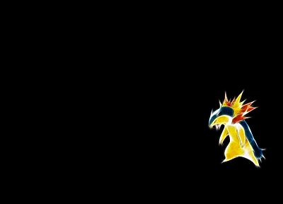 Pokemon, simple background, Typhlosion - random desktop wallpaper