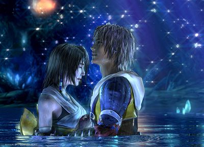 Final Fantasy, video games, love, Yuna, Tidus, Final Fantasy X - desktop wallpaper