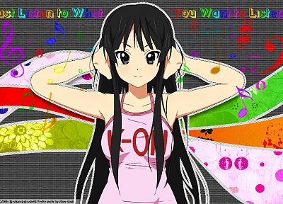 K-ON!, Akiyama Mio, drawings, anime girls, black hair - duplicate desktop wallpaper