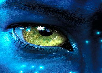eyes, Avatar, green eyes - desktop wallpaper