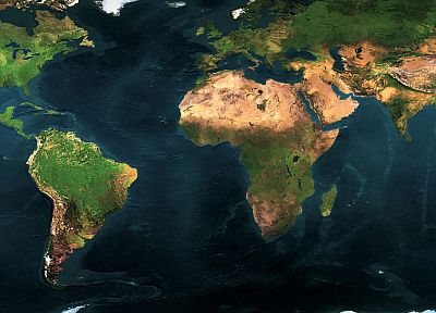 Earth, world map - random desktop wallpaper