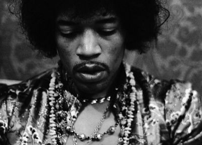 music, Jimi Hendrix, monochrome, music bands - random desktop wallpaper
