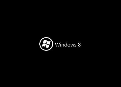 black, minimalistic, DeviantART, Windows 8 - related desktop wallpaper