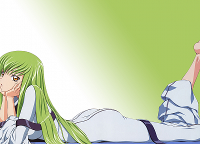 Code Geass, long hair, green hair, C.C., anime, anime girls - random desktop wallpaper