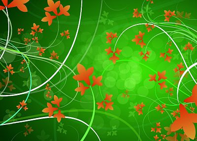 green, nature, floral - duplicate desktop wallpaper