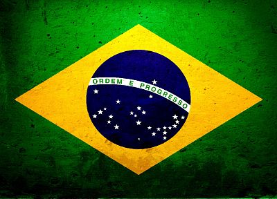 flags, Brazil - duplicate desktop wallpaper