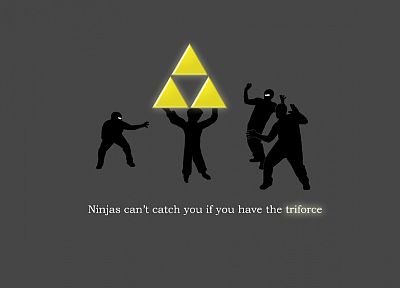 ninjas cant catch you if, triforce, The Legend of Zelda - random desktop wallpaper