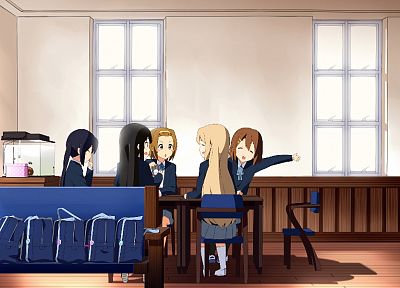 K-ON!, pantyhose, Hirasawa Yui, Akiyama Mio, Tainaka Ritsu, Kotobuki Tsumugi, seifuku, Nakano Azusa, anime - random desktop wallpaper