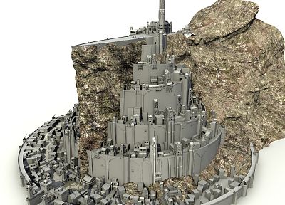 Minas Tirith, The Lord of the Rings, Gondor, Rendering - related desktop wallpaper