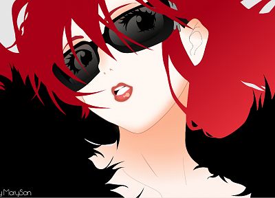 vectors, Tengen Toppa Gurren Lagann, Littner Yoko, anime girls - desktop wallpaper