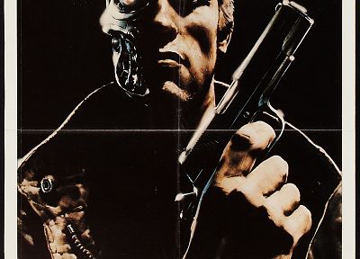 Terminator, Arnold Schwarzenegger, movie posters - random desktop wallpaper