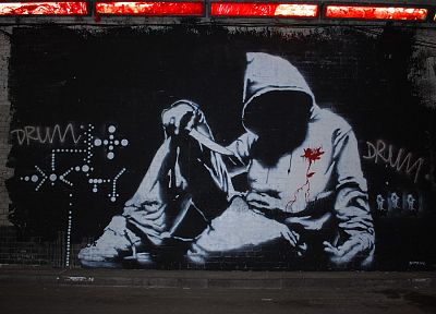 graffiti, Banksy - desktop wallpaper