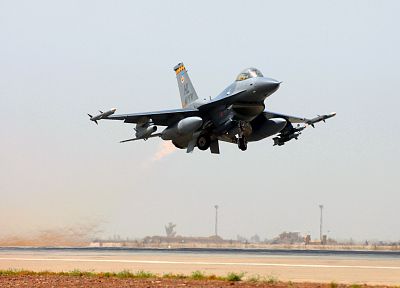 aircraft, military, take off, planes, F-16 Fighting Falcon - duplicate desktop wallpaper