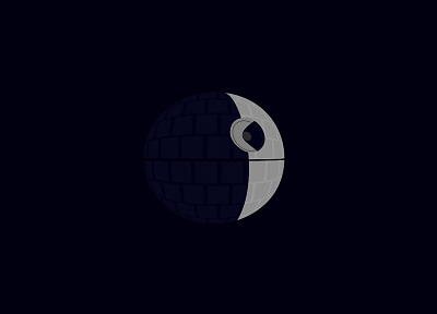 Star Wars, minimalistic, Death Star - random desktop wallpaper