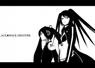 Vocaloid, Black Rock Shooter, Hatsune Miku, crossovers, detached sleeves - desktop wallpaper