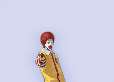 Ronald McDonald, simple background - related desktop wallpaper