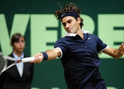 sports, men, tennis, Roger Federer, tennis racquets - duplicate desktop wallpaper