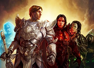 fantasy, fantasy art, armor, artwork, swords, Heroes Of Might And Magic VI - desktop wallpaper