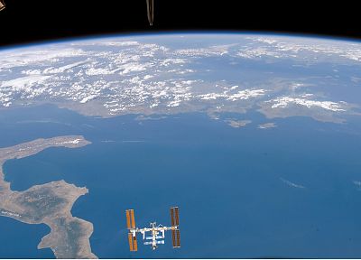 outer space, ISS - duplicate desktop wallpaper