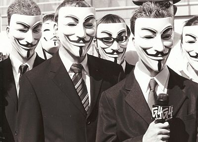 Anonymous, Guy Fawkes - random desktop wallpaper