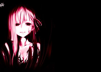Fate/Stay Night, anime, Matou Sakura, simple background, Dark Sakura, Fate series - related desktop wallpaper