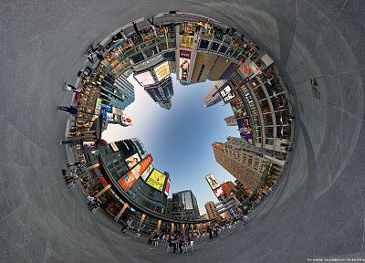 cityscapes, buildings, Toronto, fisheye effect, panorama circle - random desktop wallpaper