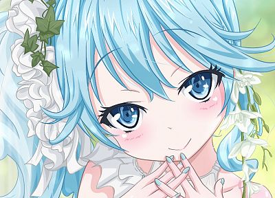 blue hair, Denpa Onna to Seishun Otoko, Touwa Erio, anime girls - desktop wallpaper