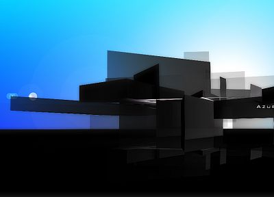 abstract, blue, black - duplicate desktop wallpaper