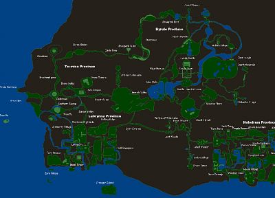 Hyrule, The Legend of Zelda, maps - random desktop wallpaper
