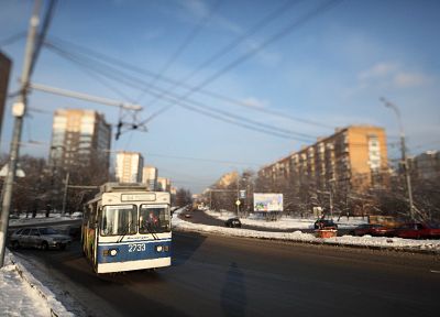 Russia, Moscow, trolley bus - desktop wallpaper