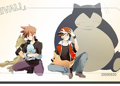 Pokemon, Squirtle, Snorlax, Charmander - random desktop wallpaper