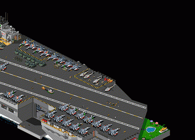 aircraft carriers, detailed, isometric - desktop wallpaper