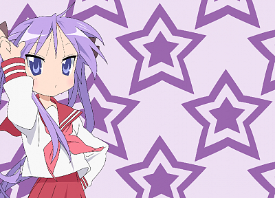 Lucky Star, school uniforms, Hiiragi Kagami - random desktop wallpaper