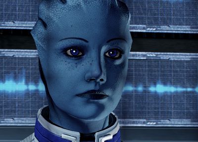 Mass Effect 2, Liara TSoni - duplicate desktop wallpaper