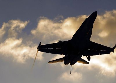 war, airplanes, planes, F-18 Hornet - random desktop wallpaper