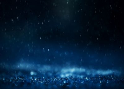 blue, rain, monochrome, ground - random desktop wallpaper