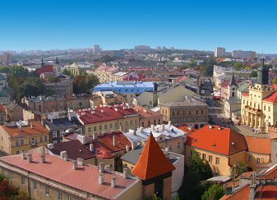 cityscapes, night, old, Europe, Polish, towns, Poland, panorama, historic, tour, Lublin, sightseeing, European Union, culture - desktop wallpaper