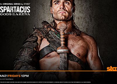 Spartacus: Gods of the Arena, TV posters, Dustin Clare - random desktop wallpaper