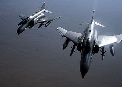 aircraft, planes, F-4 Phantom II - random desktop wallpaper