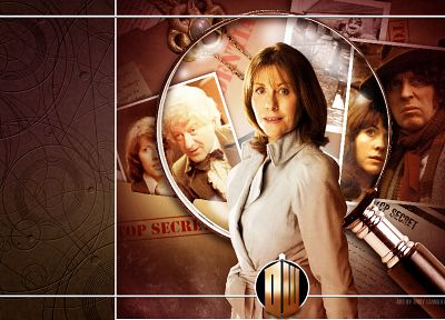 Fourth Doctor, Tom Baker, Doctor Who, Sarah Jane Smith, Jon Pertwee, Third Doctor - random desktop wallpaper