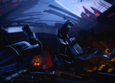 Normandy, Mass Effect 2, game environments - desktop wallpaper