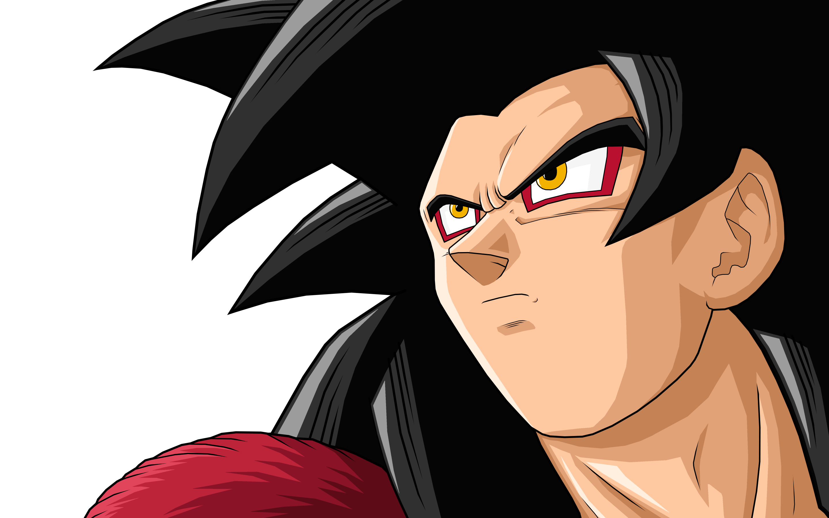 Son Goku, anime, Dragon Ball Z, simple background, white background - desktop wallpaper