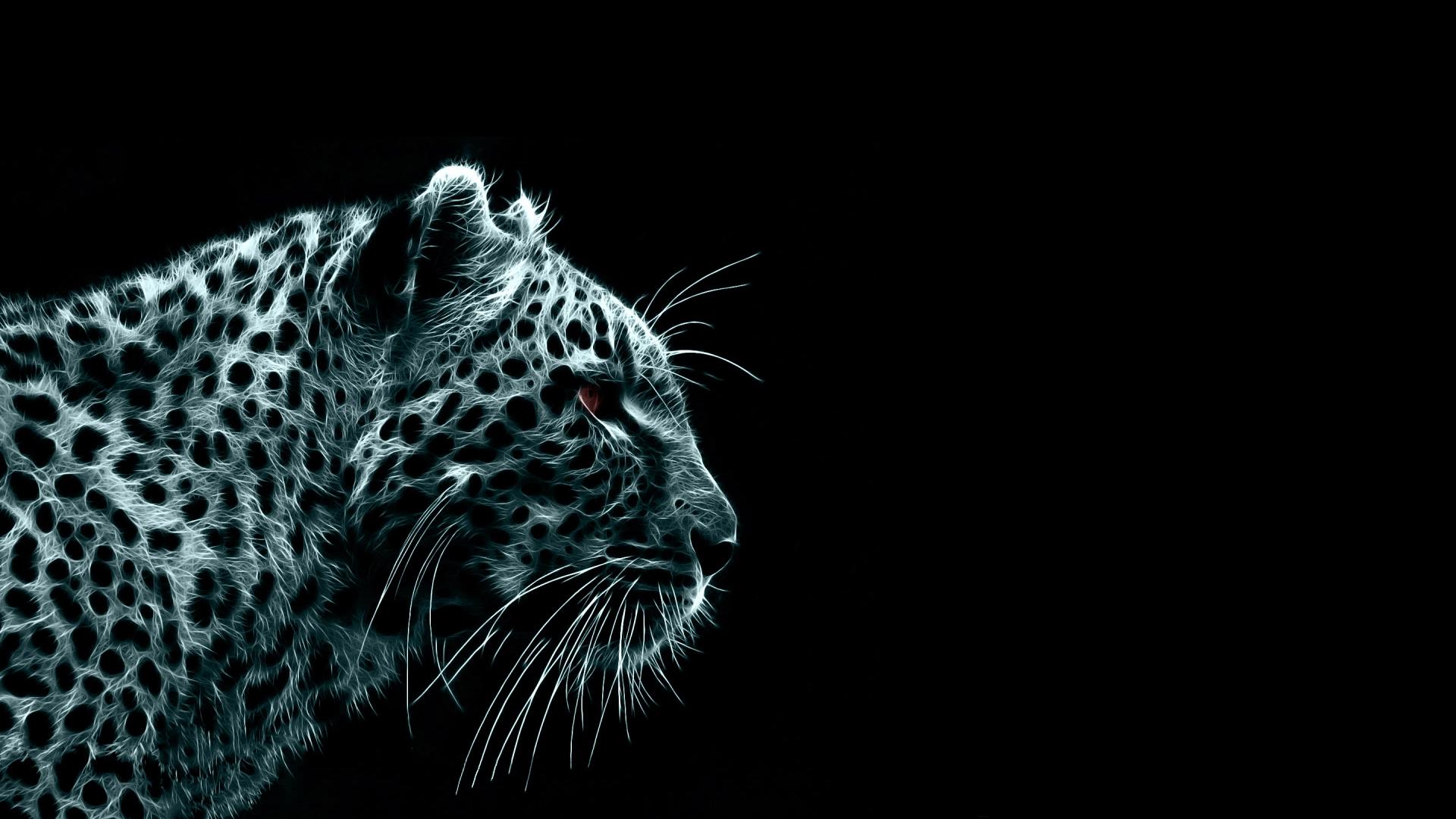 Fractalius, leopards - desktop wallpaper