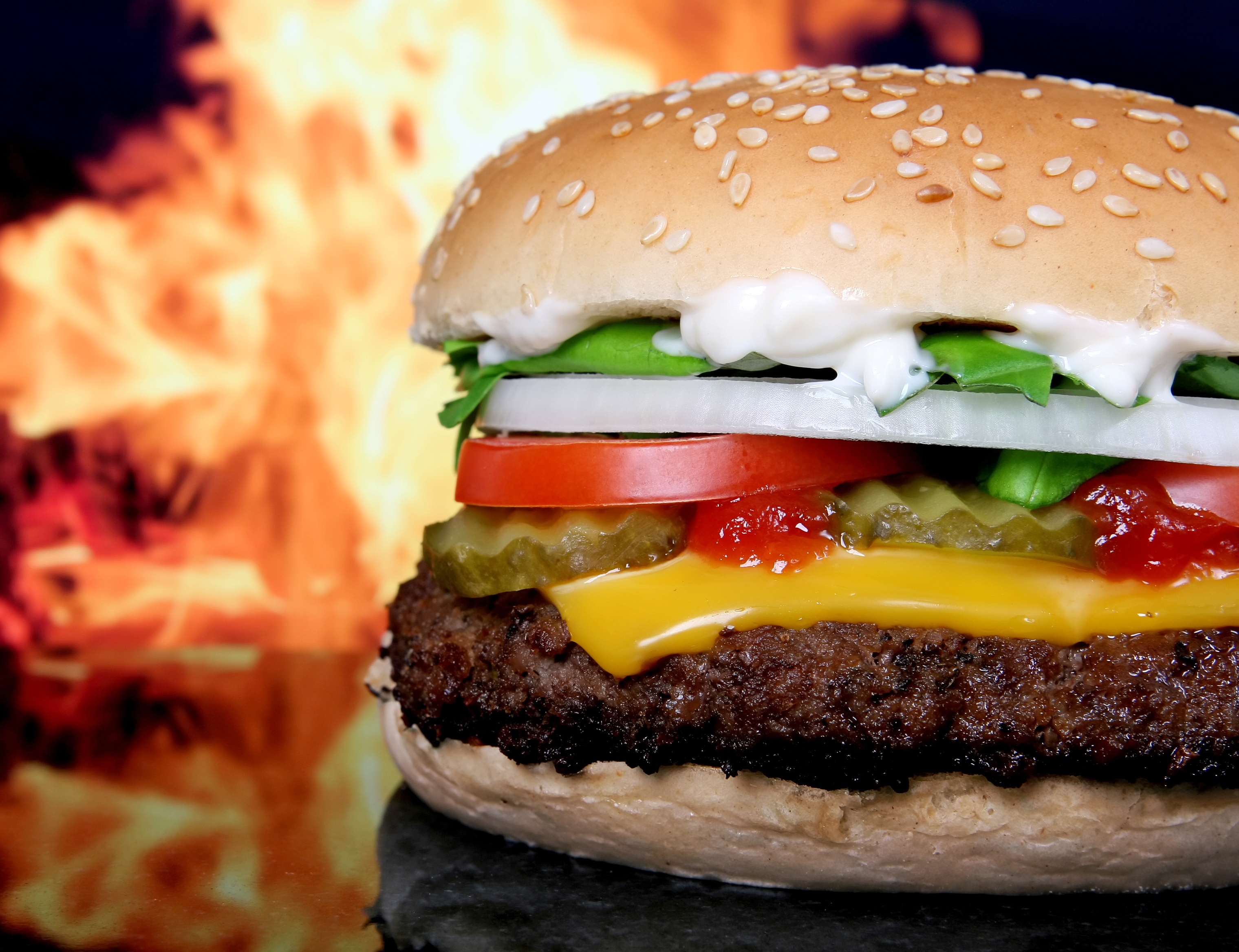 food, macro, Burger King - desktop wallpaper