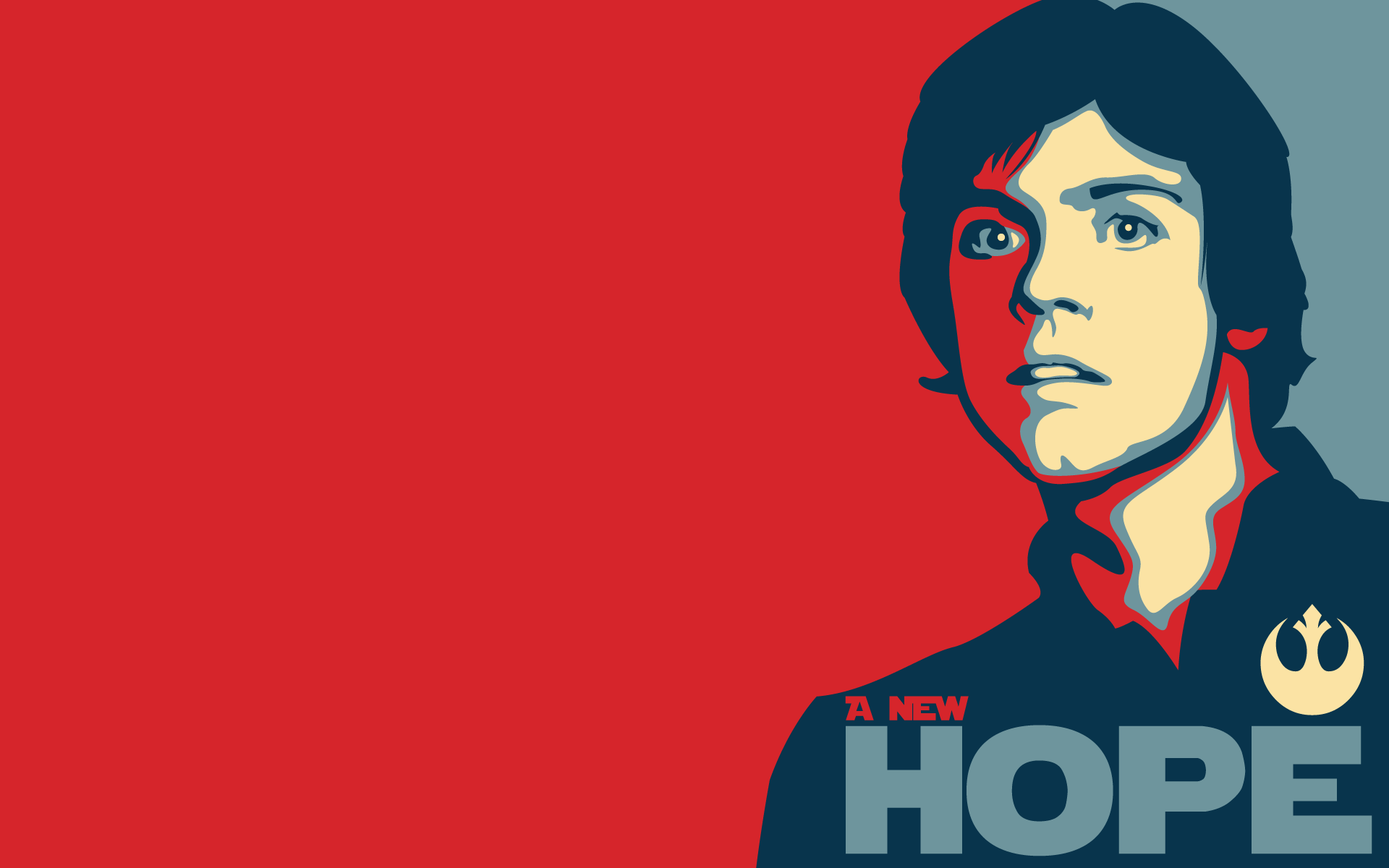 Star Wars, hope, Luke Skywalker, parody, simple background - desktop wallpaper