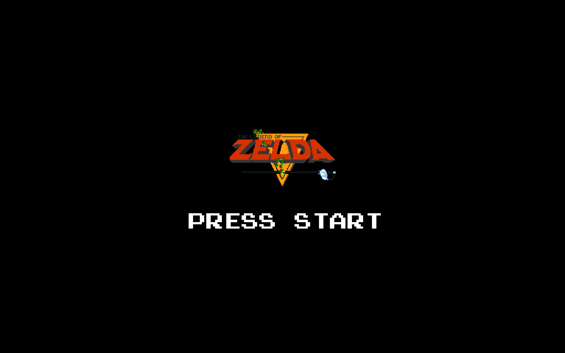 Zelda, pixel art - desktop wallpaper